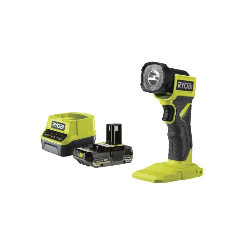 Image of Ryobi - Confezione Lanterna led con testa girevole RLF18-0 - 18V OnePlus - 280 Lumen - 1 batteria 2.0Ah - 1 caricatore rap