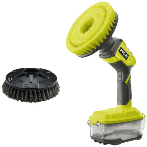 Confezione RYOBI - Spazzola elettrica R18CPS-0 - 18V OnePlus - senza batteria e caricatore - testina RAKSCRUBH - superfi