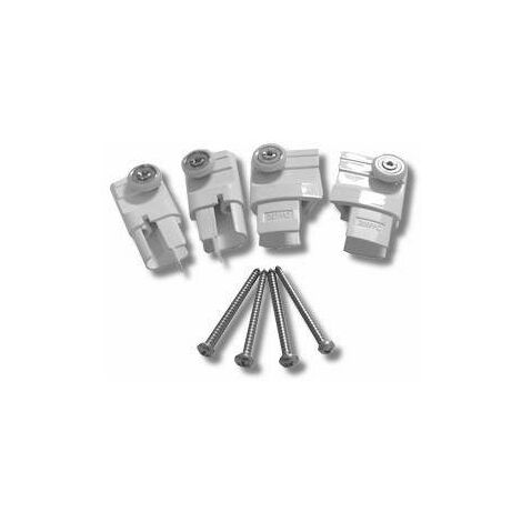 Confezioni Cuscinetti+supporti per box Lunes Novellini R07LU2P1 | Bianco