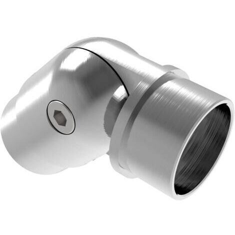 Configurateur de main courante en acier inoxydable 50 mm, accessoire d’escalier, main courante murale, kit (connecteur articulé 0°–90°), pièces de main courante