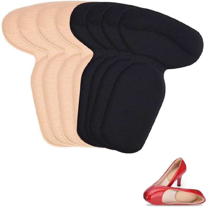 Confortable Sem Intérieure de Protection Talon (4 paires), Doux Éponge Coussinets avec Extra Fort Collant pour Soins des Pieds, Invisible Talons