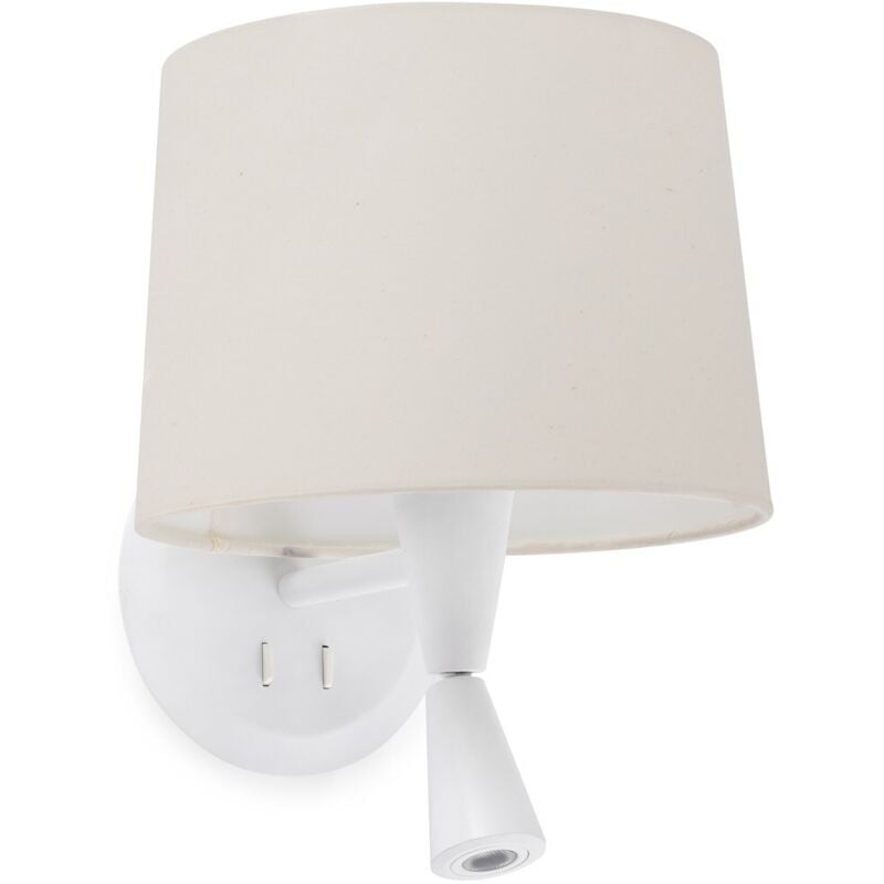 Conga Applique murale avec lecteur blanc/beige 64308-02