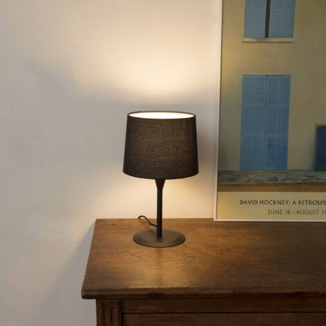 CONGA Lampada mini da tavolo nera/nera