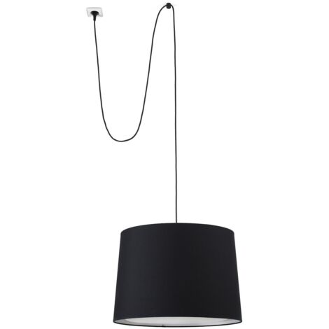 CONGA Lámpara colgante negra con clavija 68604-56