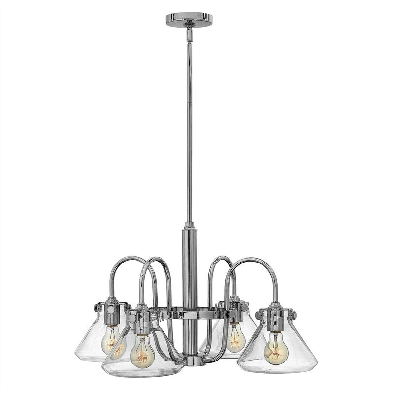 Elstead Lighting - Elstead Congress - Multi Arm Chandelier Chrome Finish, E27