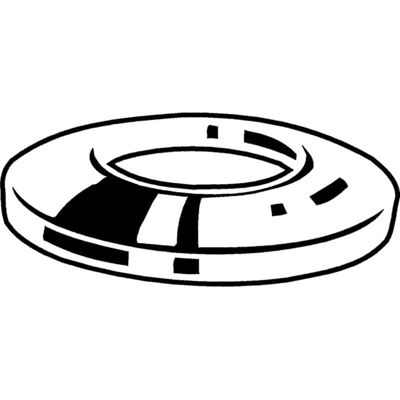 Qualfast - M10 Conical Spring Washer - Steel din 6796- you get 10