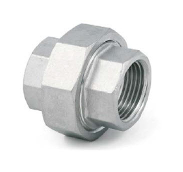 Conical Union 1-1/2 inch BSP Female - Female A4 (T316) marine Grade Stainless Steel - Parallel Threads (BSPP / G Thread)