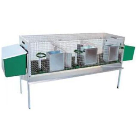 Conigliera Plura 200212 Ropet scomparti 2 fattrici 1 ingrasso 158/213x51x42/80cm