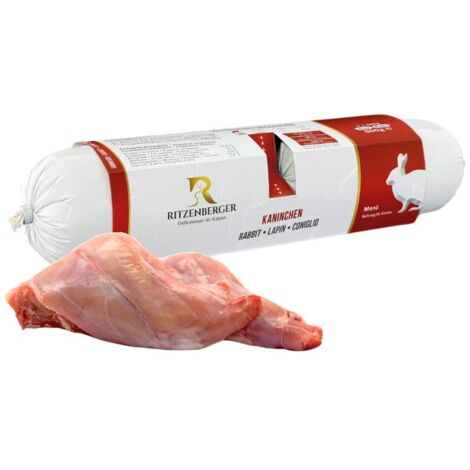 Coniglio con carota e finocchio per gatti  doppi rotoli (2x175g)  allergie e intolleranze alimentari  Ritzenberger