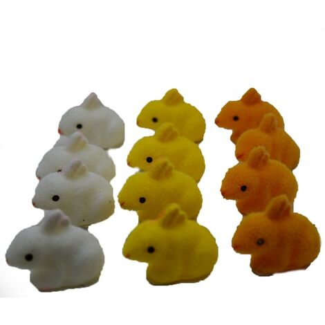 Coniglio Decorazioni pasquali addobbi di pasqua ornamento casa regalo 4cm set da 12