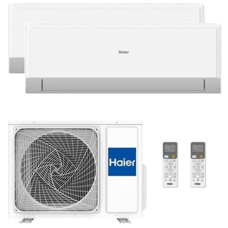 Conjunto aire acondicionado multisplit 2x1 Haier Geos R Plus 35+35