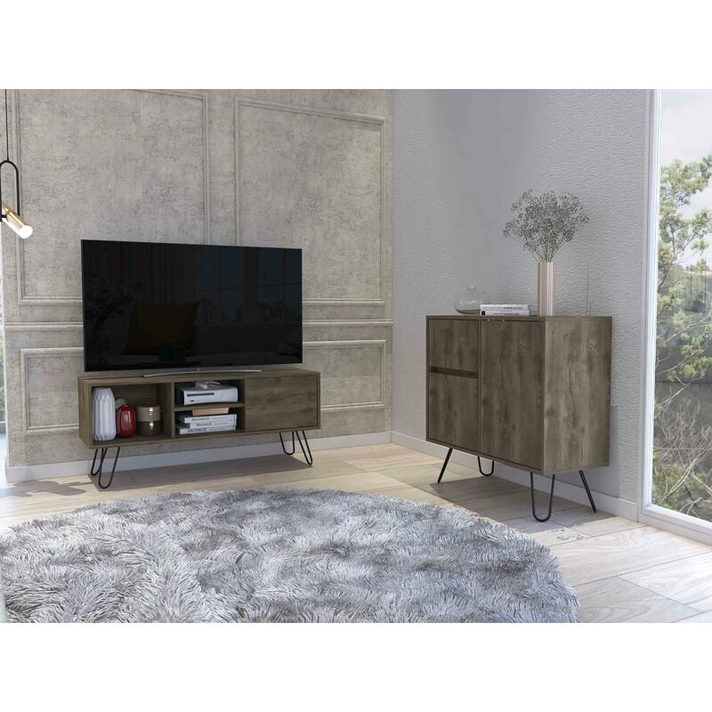 

Conjunto Andorra, Mueble Para Tv Z 115 + Aparador Salon Z 80 Androrra