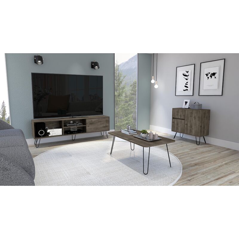 

Conjunto Andorra, Mueble Para Tv Z 180 + Mesa De Centro + Aparador Salon Z 80