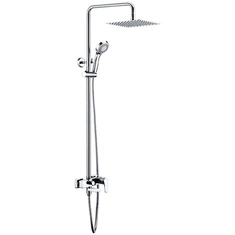 Columna de ducha de acero inoxidable monomando con grifo de bañera Serie Bristol - IMEX