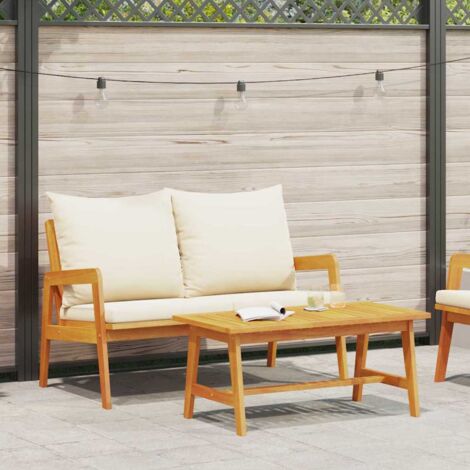 Conjunto bistro 2 pcs Aceite Natural Madera de Acacia Sólida