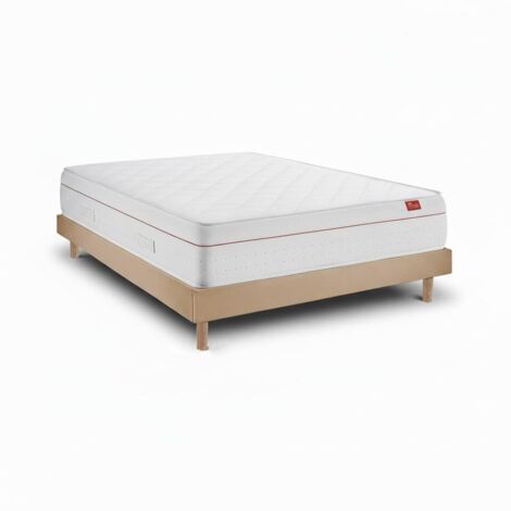 Conjunto Colchão Sommier - Deluxe Ortopédico e Milano Taupe