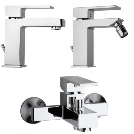 Conjunto Completo De Grifería De Baño Lavabo+Bidé+Grupo Bañera  Infinity