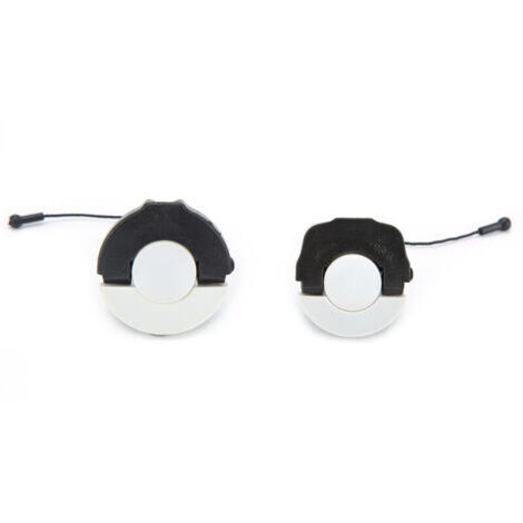 Conjunto con 2 tapas de cierre para tanques de aceite y combustible para motosierras STIHL MS210, MS230, MS250, MS290, MS340, MS360, MS380