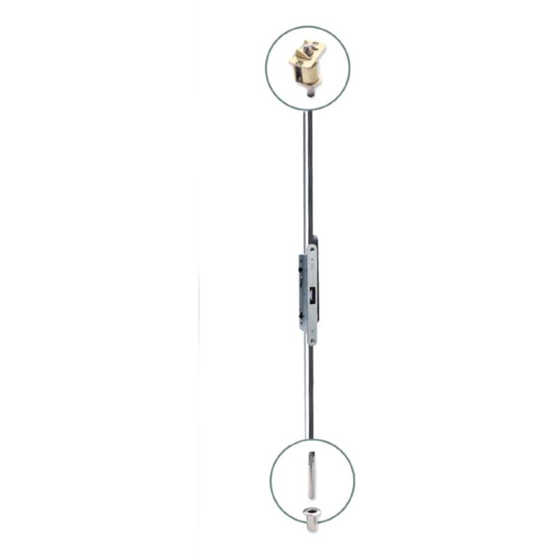 

Conjunto Contracerradura Tesa Antipánico Inox - Zincado
