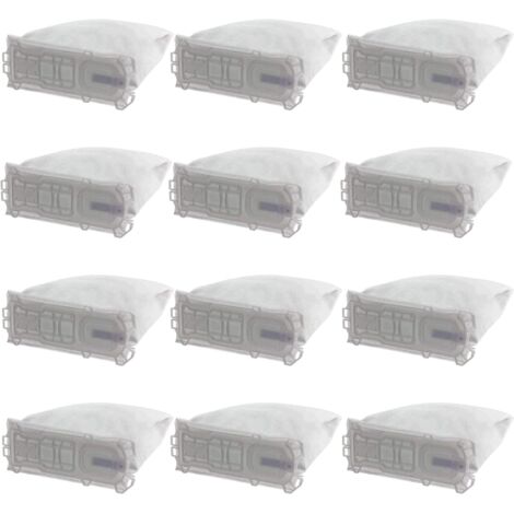 Conjunto de 12 Bolsas de Tela para Aspiradora Vorwerk Compatible con Modelos 135 - 136 - 135SC - VK136