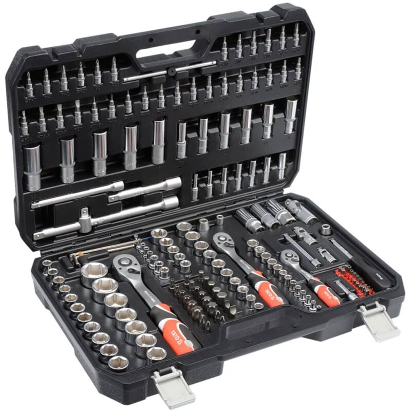 

Conjunto de 173 Piezas de Llave de Trinquete con Conectores YT-38931 - Yato