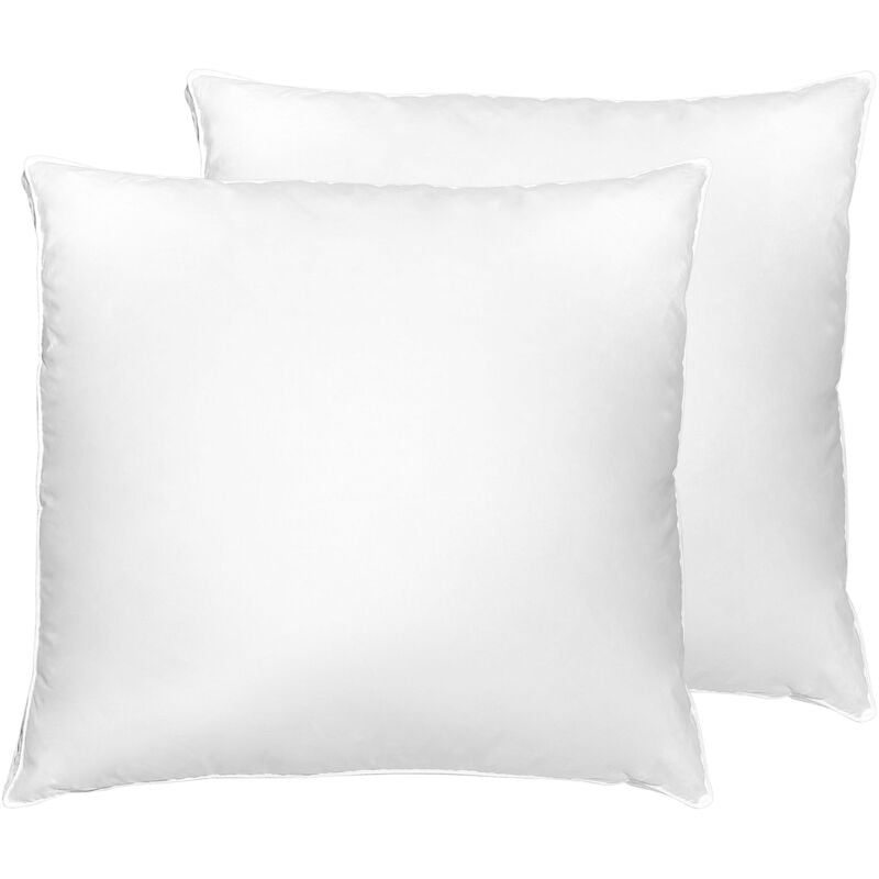 

Conjunto de 2 almohadas blancas 80 x 80 cm KARIJANG