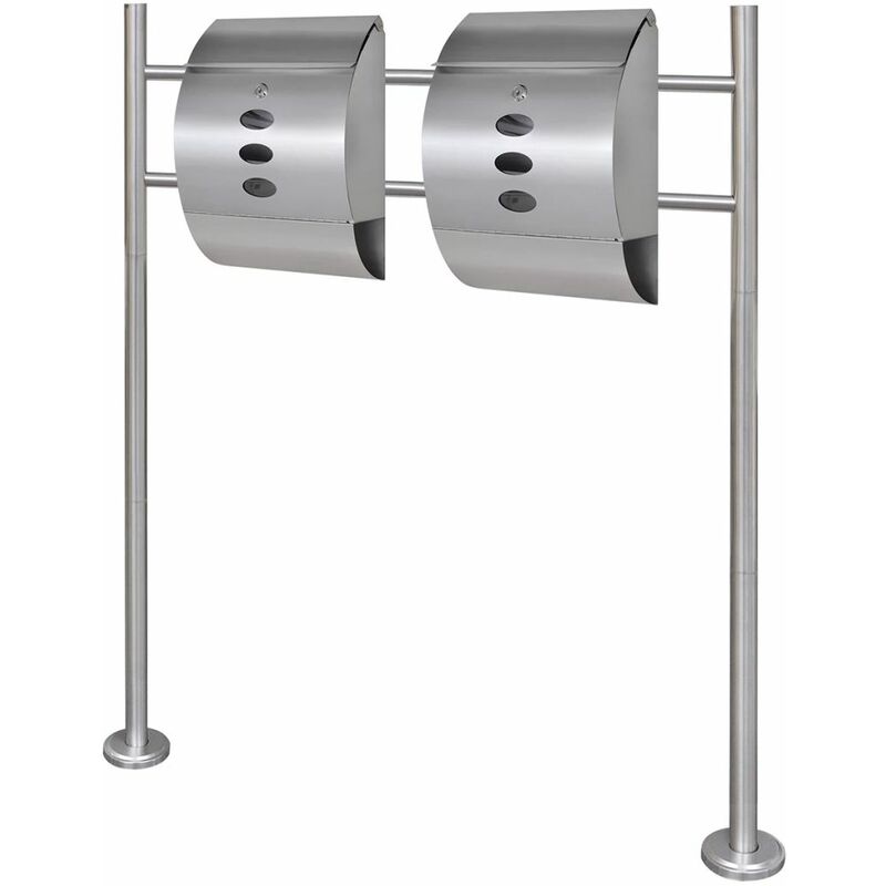 

Conjunto de 2 buzones con soporte de acero inoxidable