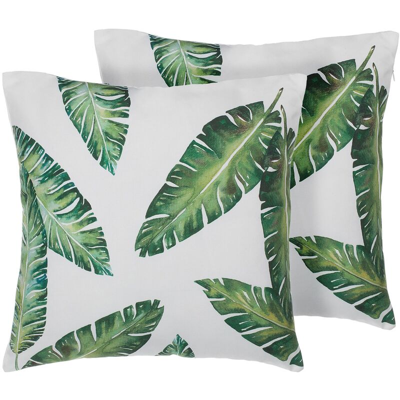 

Conjunto de 2 cojines verde 45 x 45 cm DIANELLA