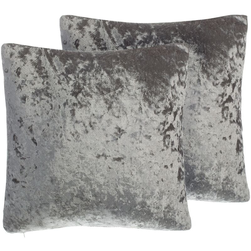 

Conjunto de 2 cojines gris 45 x 45 cm HOSTA