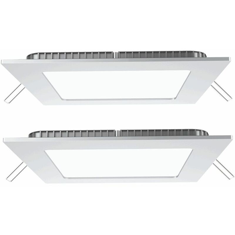 

Juego de 2 paneles LED para sala de estar, techos, lámparas de luz diurna, focos empotrables de aluminio planos