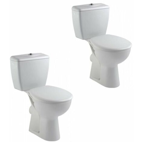 Conjunto de 2 inodoros JACOB DELAFON Eolia de pie + asiento