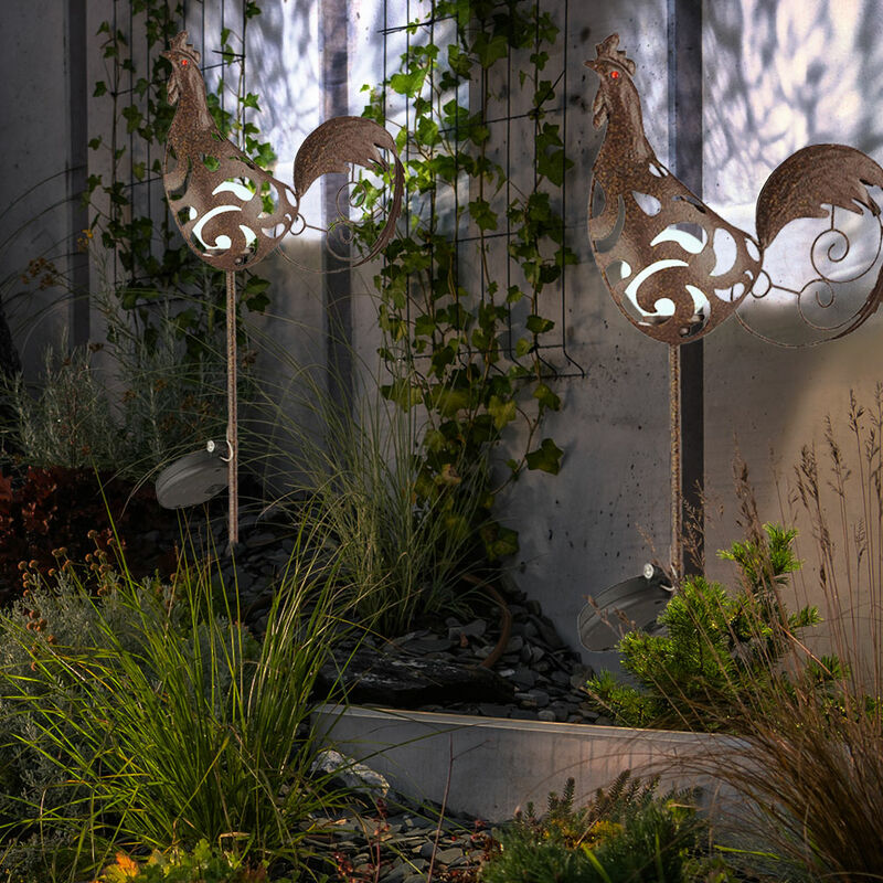

Conjunto de 2 lámparas solares LED de plug bola de cristal válvula lámparas IP44 centro de atención al aire libre