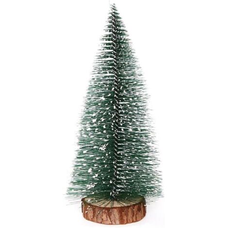 Conjunto de 2 miniárboles de Navidad artificiales, 30 cm - Decoración de mesa - Adornos navideños - Ideales para Navidad, fiestas y proyectos de bricolaje - Verde