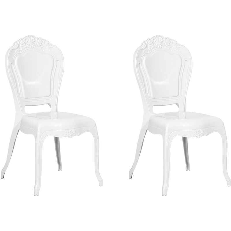

Conjunto de 2 sillas de comedor blancas VERMONT