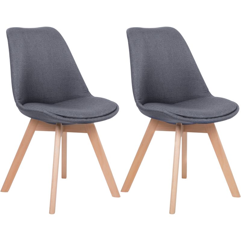 

Conjunto de 2 sillas de comedor azul oscuro DAKOTA II