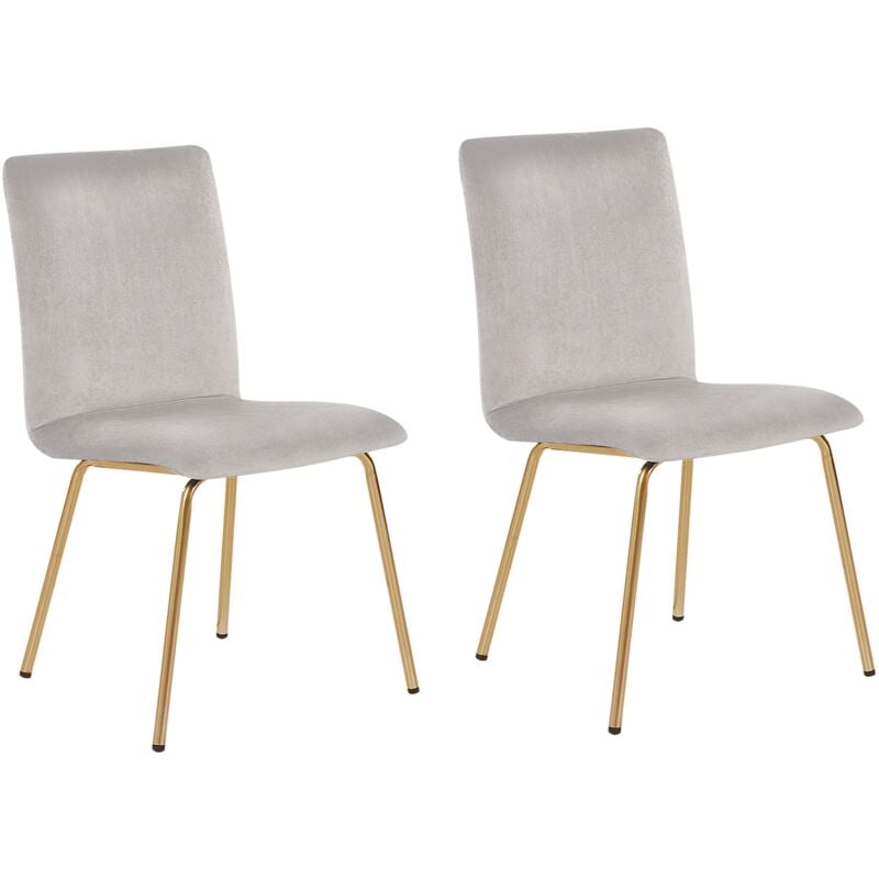 

Conjunto de 2 sillas de comedor gris RUBIO