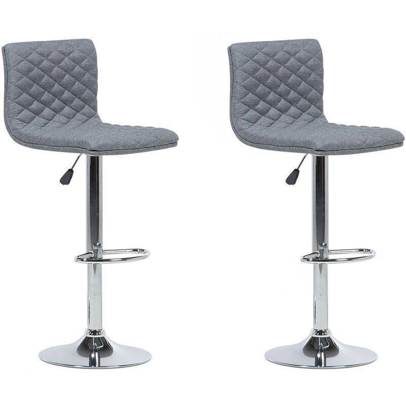 

Conjunto de 2 taburetes de bar gris ORLANDO