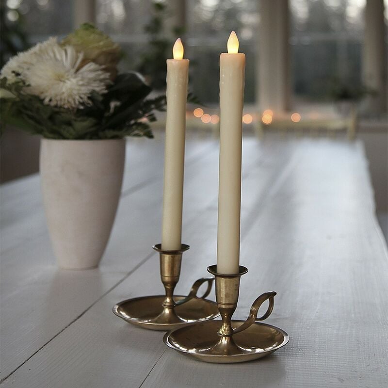 

Star - Conjunto de 2 velas velas color beige