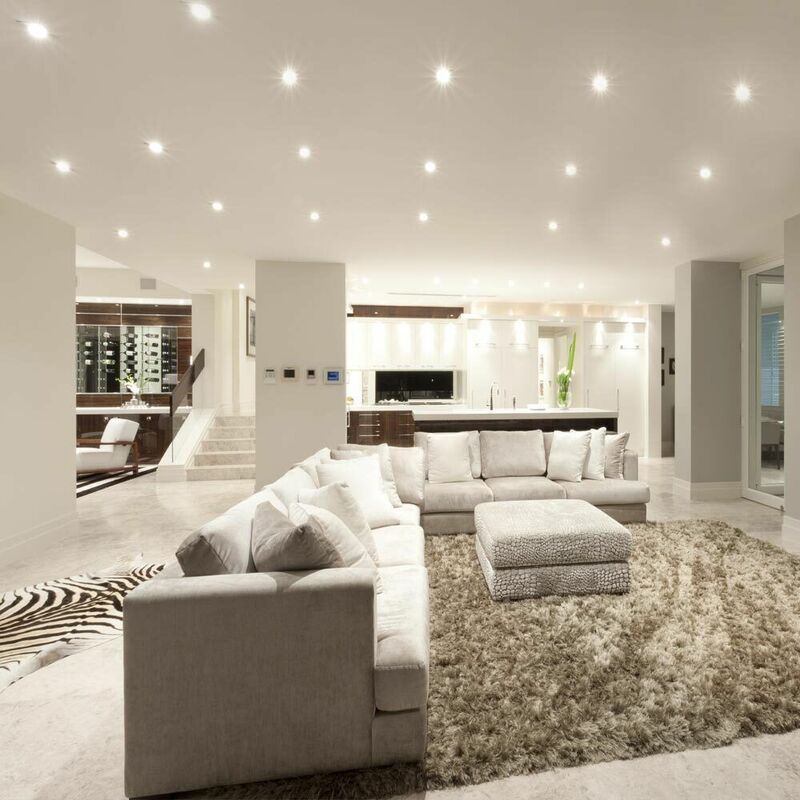 

Juego de 20 focos LED empotrables en pared y techo, sala de estar redonda, dormitorio, iluminación puntual en el techo