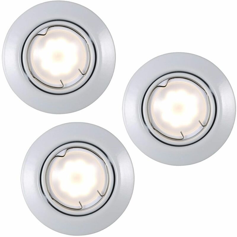 

Juego de 3 focos empotrables LED lámparas techo salón cocina baño spot redondo blanco Nordlux 54360101