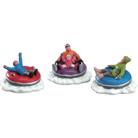 Conjunto de 3 tubos Lemax para la familia - para aldea navideña
