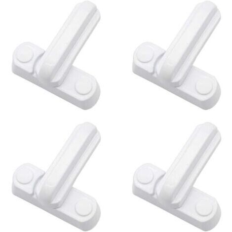 Conjunto de 4 cerraduras de seguridad, cerrojos y bloqueos de pomo para protección adicional de puertas, armarios y ventanas.