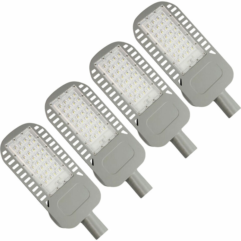 

Juego de 4 farolas LED de 50 vatios, focos de luz diurna, lámparas de mástil, focos de exterior, linternas