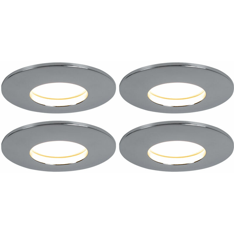 

Juego de 4 focos empotrables LED focos de techo focos iluminación comedor lámparas cartón dañado