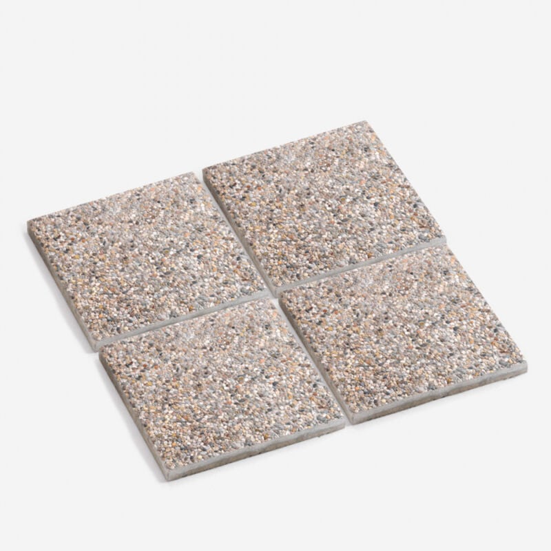 

Conjunto de 4 baldosas de hormigón para jardín y terraza 50x50 cm