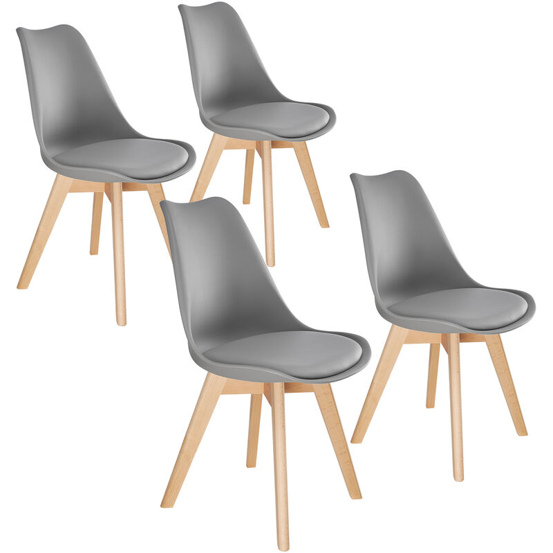 

Conjunto de 4 sillas de comedor Federica - gris