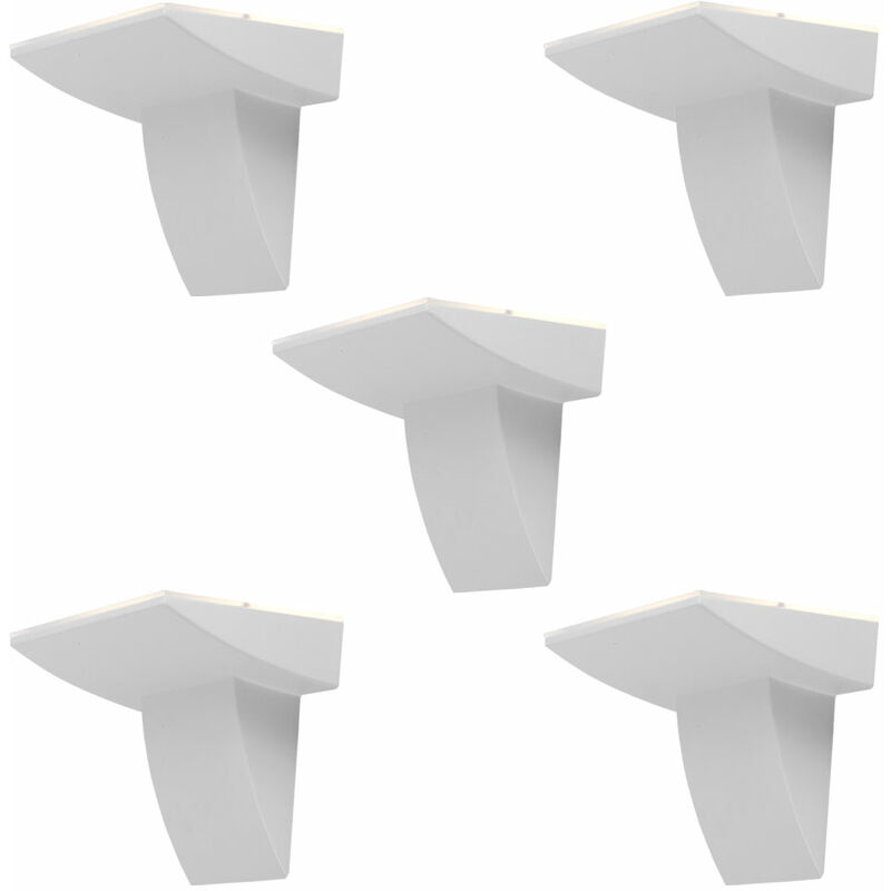 

Juego de 5 apliques LED para exteriores, focos de aluminio para balcones, fachadas, lámparas para parques, blanco