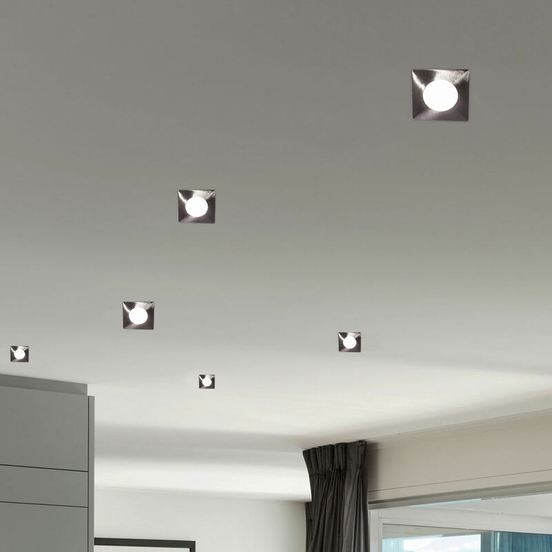 

Juego de 6 focos LED empotrables en el techo que iluminan la sala de estar y las lámparas del dormitorio cartón dañado