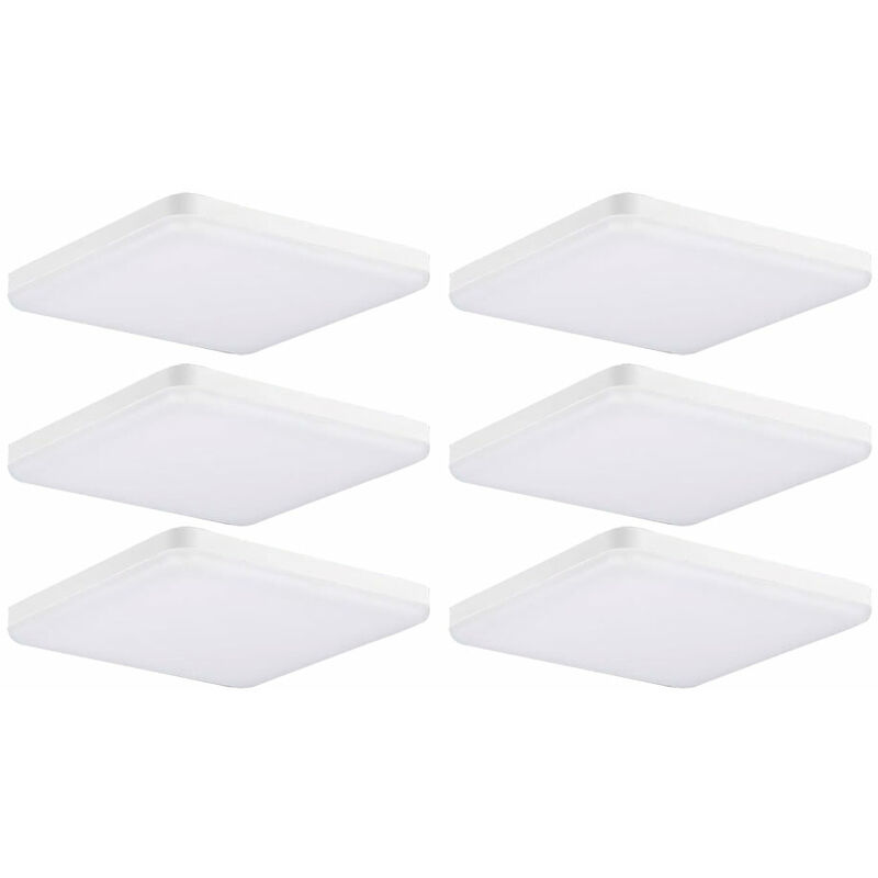 

Conjunto de 6 LED ALU panel de techo empotrado luz blanca sala de estar iluminación de diseño lámpara de pasillo SLIM