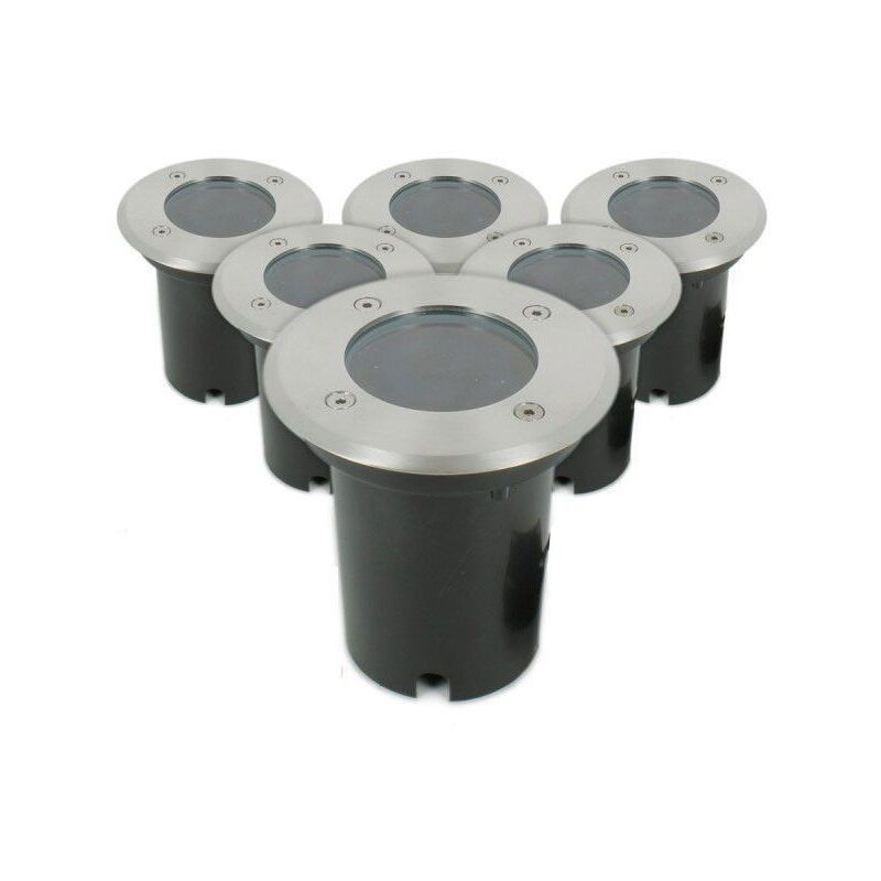 

Conjunto de 6 Downlights INOX 304 GU10 IP67